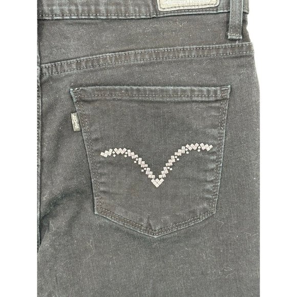 Women's Levi's Jeans Perfectly Slimming Boot Cut 512 Black Size 10 L/C Inseam 33 - Picture 8 of 10
